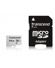 Карта памет Transcend - 64GB microSDXC UHS-I U1, Class10 -1